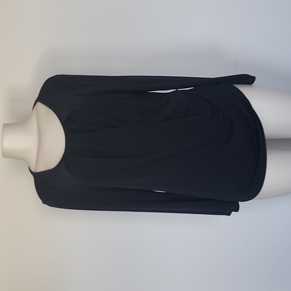 Robert Rodriguez Tops - Robert Rodriguez black long sleeve ruched top-M